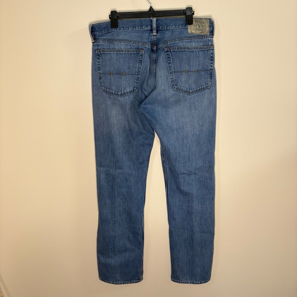 Y2K Polo Ralph Lauren Jeans Mens 36x34 Blue Straight Leg Denim Classic Casual